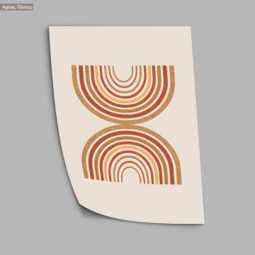 Tangent semicircles, κάδρο, μαύρη κορνίζα 2