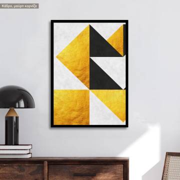 Gold and dark gray, Poster