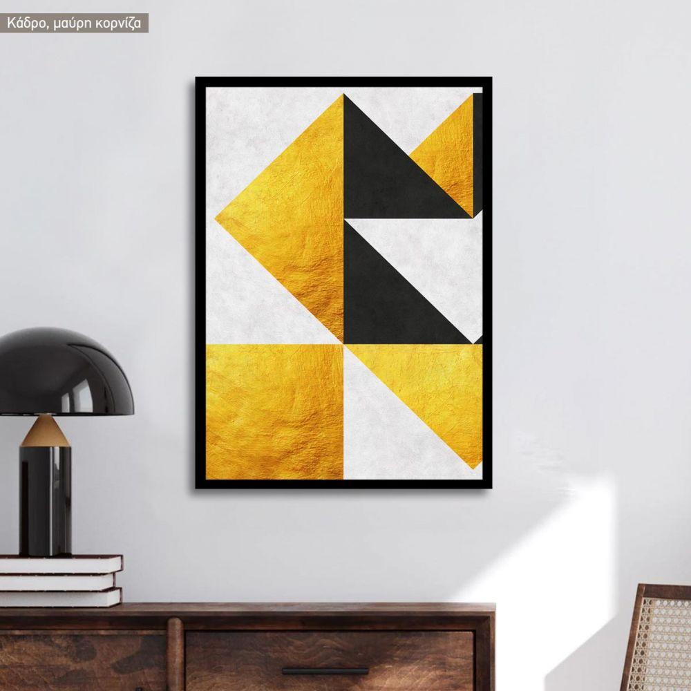 Gold and dark gray, Poster
