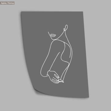Female body in lines, poster 2