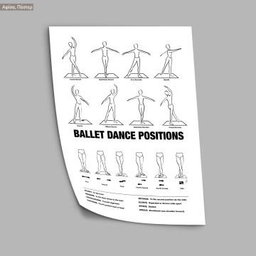 Ballet dance positions αφίσα, κάδρο 2