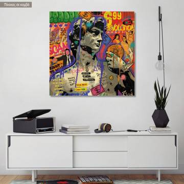 Canvas print David's revolution, square