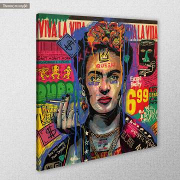 Canvas print Do you smoke, Frida, square 2