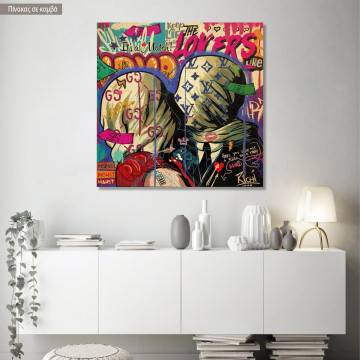 Canvas print It's a match, square