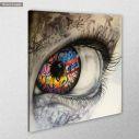 Canvas print Got an eye for grafitti, square