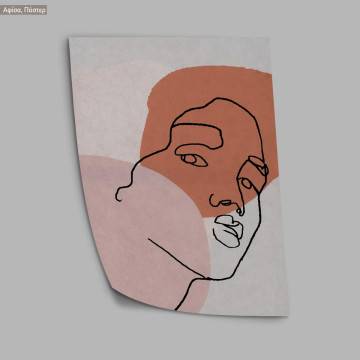 Female face in line I, poster 2