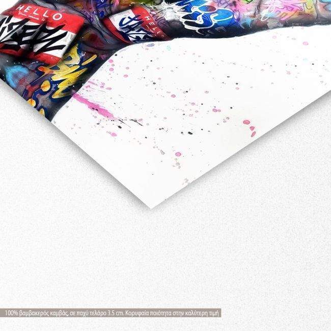 Πίνακας σε καμβά Love sign, τετράγωνος, λεπτομέρεια