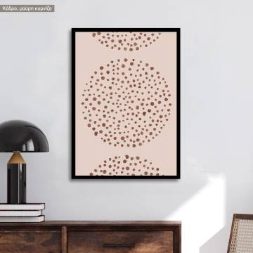 Circles in pointillism, αφίσα κάδρο