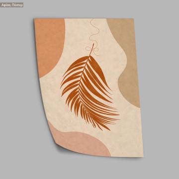 Boho plant over desert, κάδρο, μαύρη κορνίζα 2