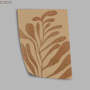 Brown abstract, κάδρο, μαύρη κορνίζα 2