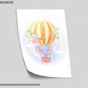 Poster Balloon ride, elephant