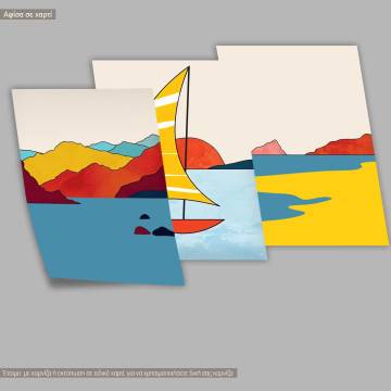 By the sea , three panels poster 2