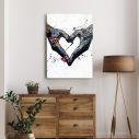 Canvas print Love in the grafitti years II, vertical