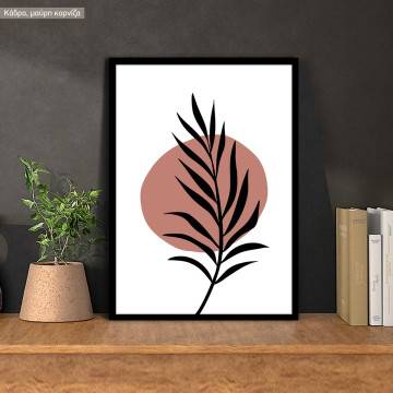 Leaves and shapes V, poster