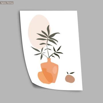 Leaves and shapes VIII, κάδρο, μαύρη κορνίζα 2