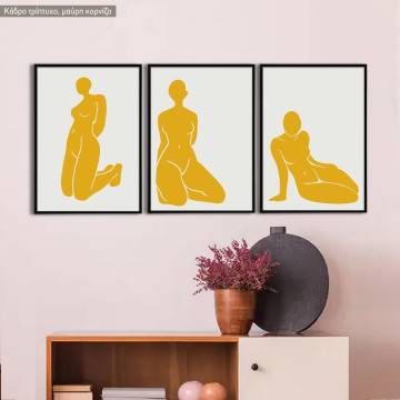 Nude art body II , 3 panels