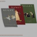 Poster French Masters, three panels