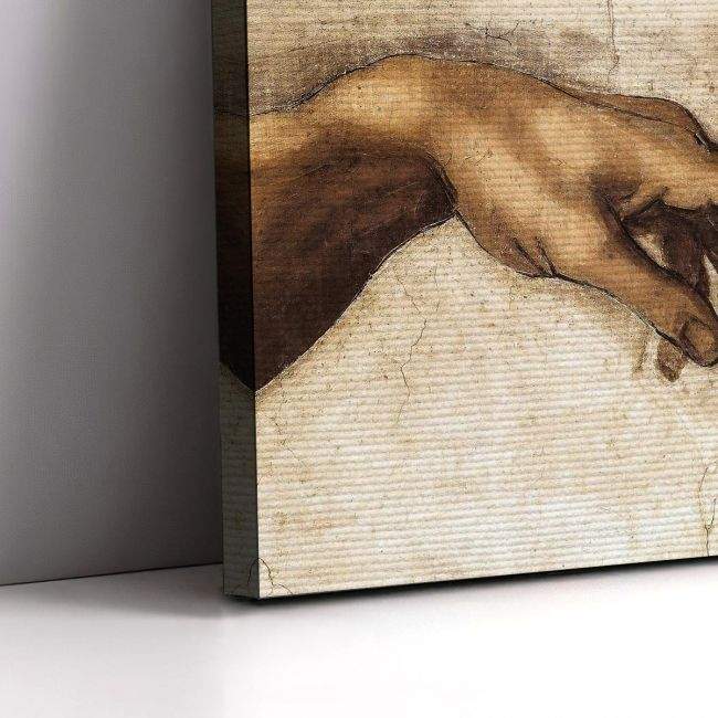 Πίνακας ζωγραφικής The creation of Adam (detail), Michelangelo