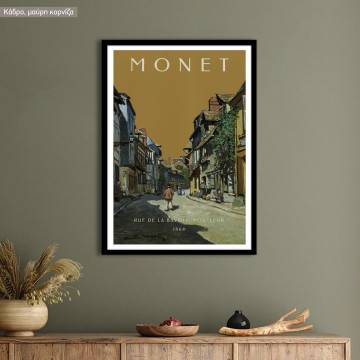 Rue de la Bavole, Monet, poster