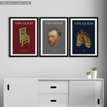 A Dutch master, Van Gogh, three panels poster