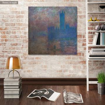 Canvas print Parliament in London, Monet C.