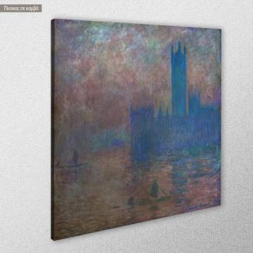 Canvas print Parliament in London, Monet C. 2