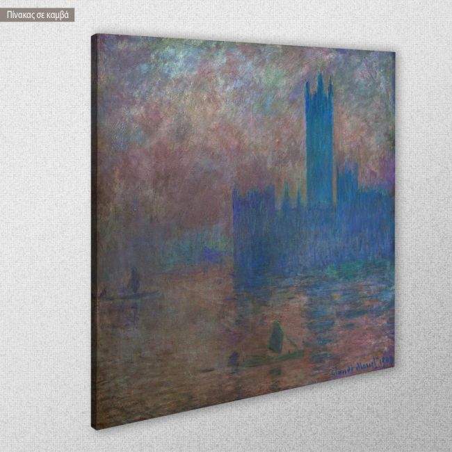Canvas print Parliament in London, Monet C.