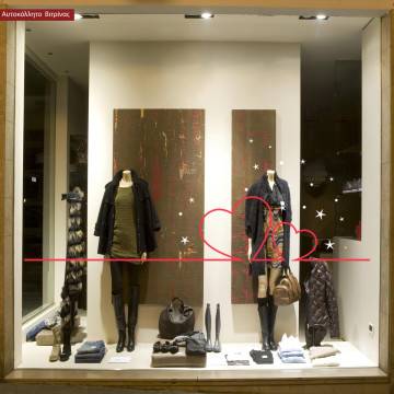 Store front sticker,Valentine art 1