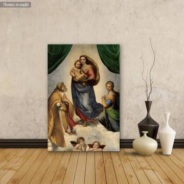 Canvas print The Sistine Madonna, Raphael