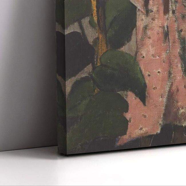 Canvas print Gypsies with sunflowers, reart (original by O. Mueller).