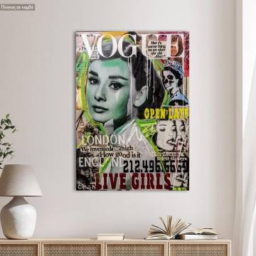 Canvas print Vogue collage
