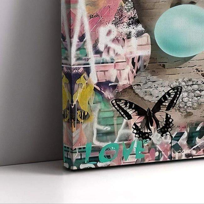 Canvas print A grafitti Audrey