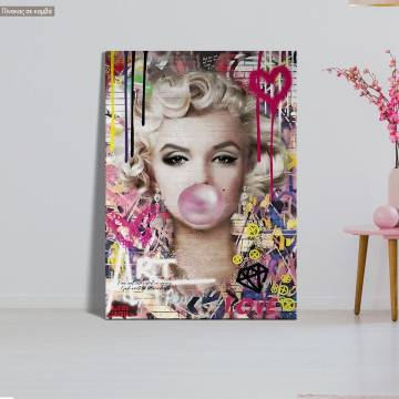 Canvas print A grafitti Marilyn