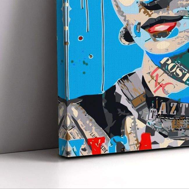 Πίνακας σε καμβά Frida collage, λεπτομέρεια