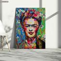 Canvas print Hello colorful Frida