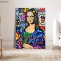 Canvas print Mona Lisa graffiti