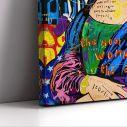 Canvas print Mona Lisa graffiti