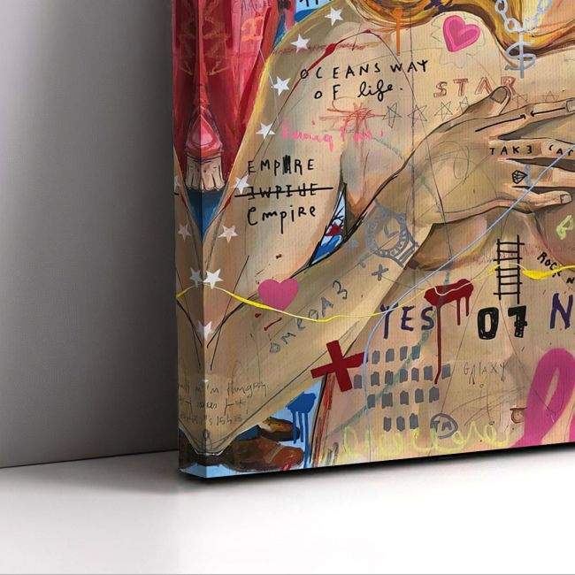 Canvas print Birth of Venus, graffiti style