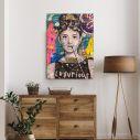 Canvas print A luxurious graffiti Audrey