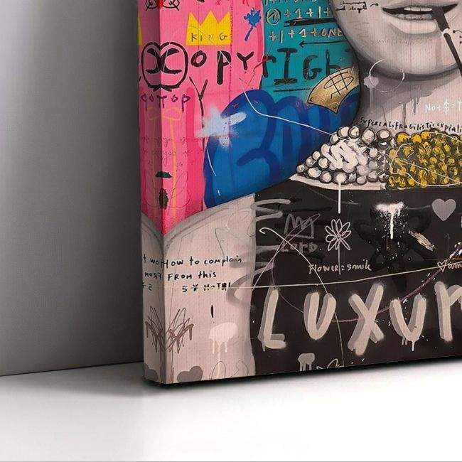 Canvas print A luxurious graffiti Audrey