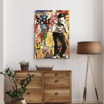 Canvas print Smile I Framed canvas View 1 2