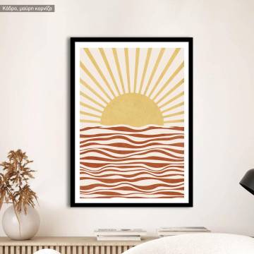 Setting sun, poster