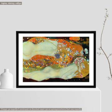Water serpents II, Klimt Gustav, Poster