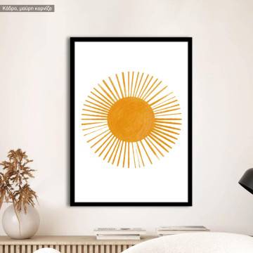 The bright sun, poster