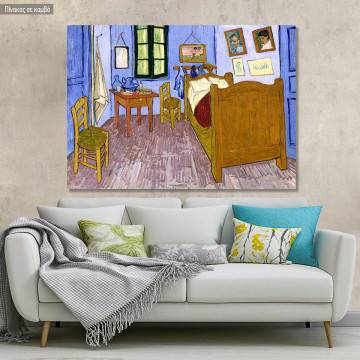 Canvas print Vincent's bedroom in Arles, Vincent van Gogh