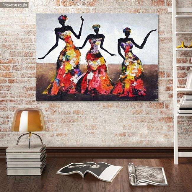 Πίνακας σε καμβά African dancing