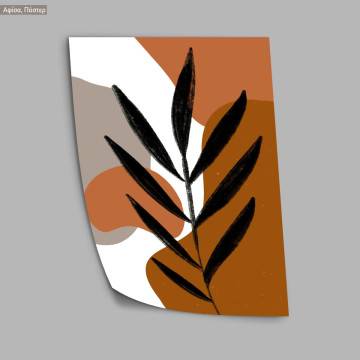 Leaves on black chalk, poster 2