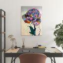 Canvas print Graffiti rose