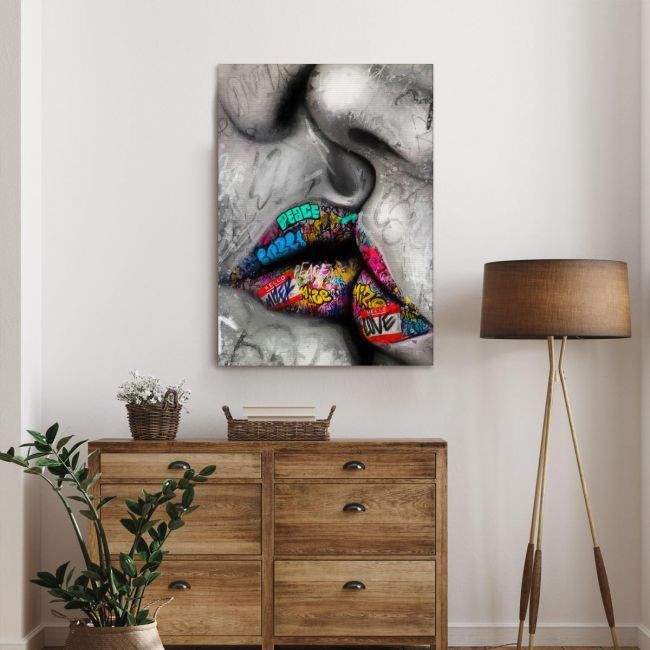 Canvas print Love and peace