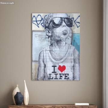 Canvas print Love for life